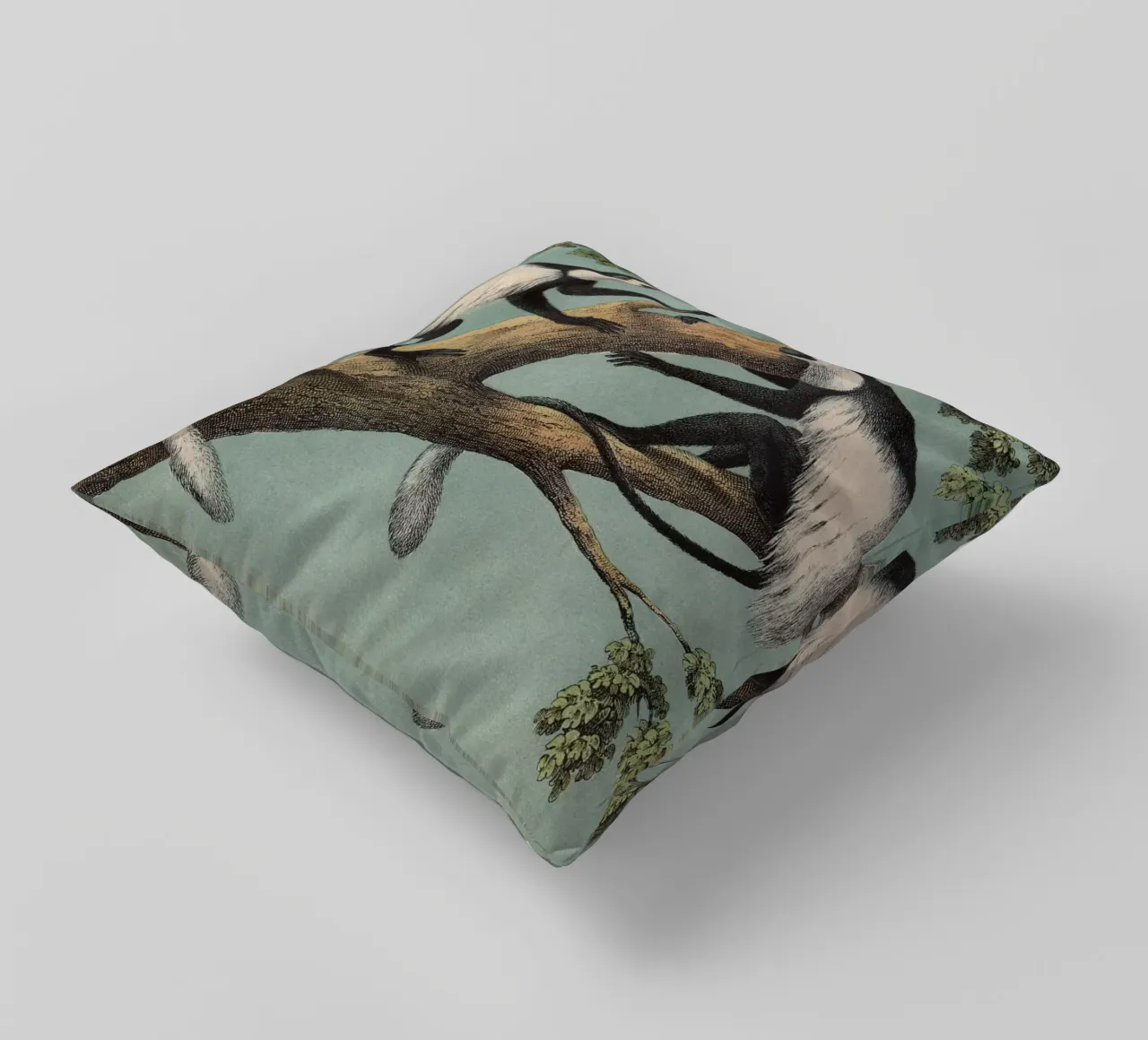 Vintage Kolb 3 Tafel 42 Guerezza cuscino da Vintage Print Collection