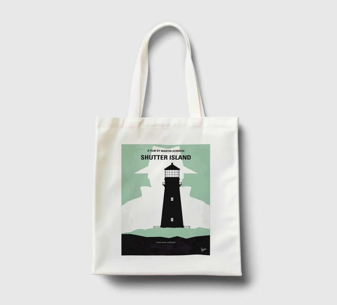 Shutter Island di Chungkong borsa in juta da jammie