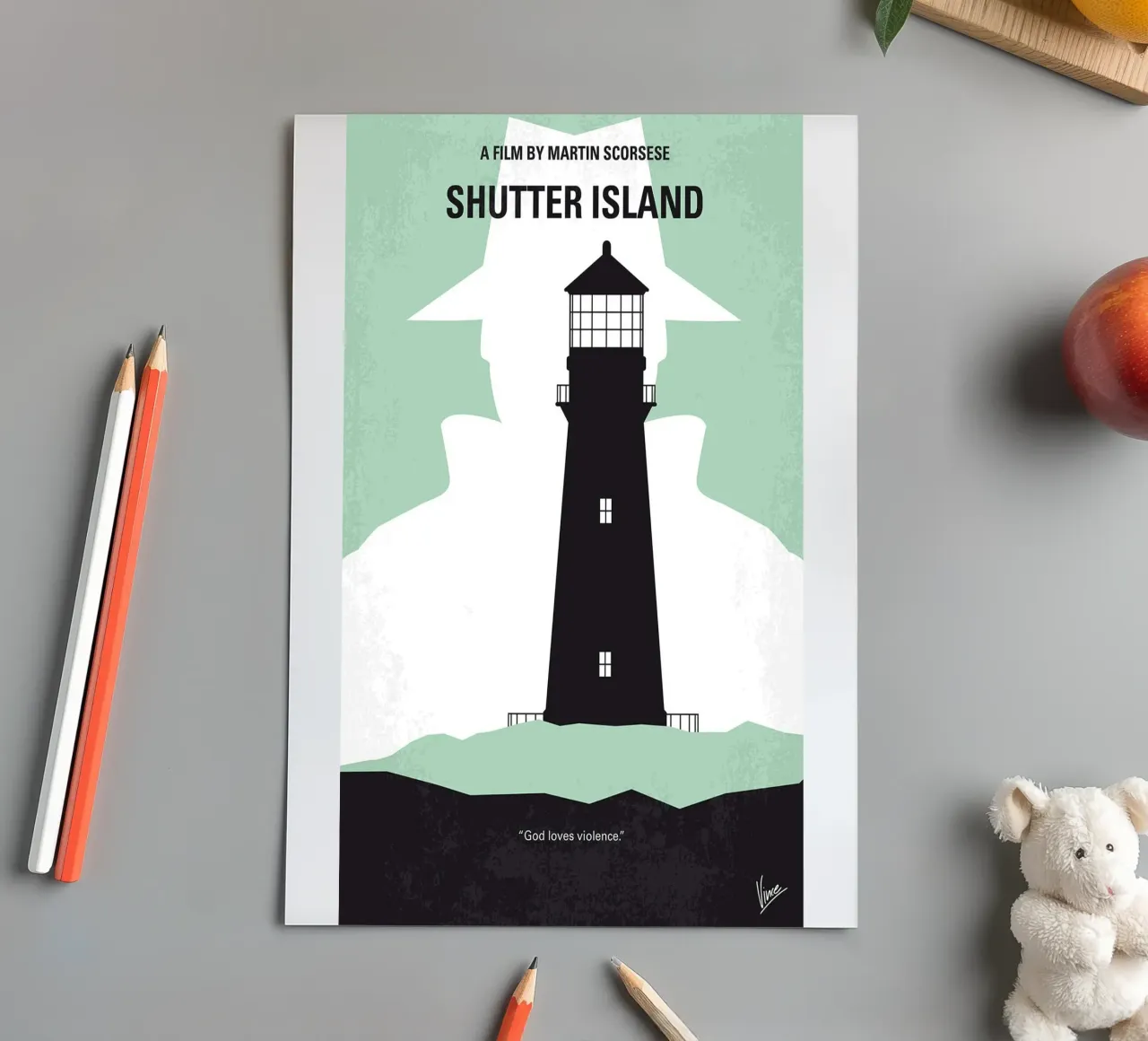 Shutter Island di Chungkong foglio adesivo da jammie
