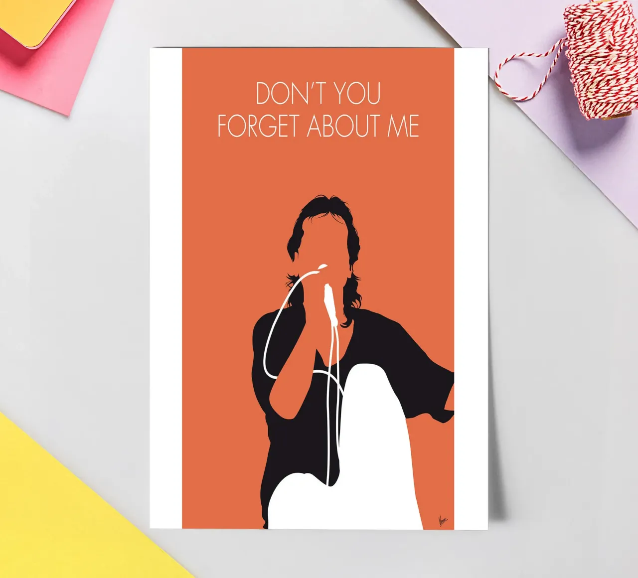 Simple Minds - Don't You Forget About Me di Chungkong foglio adesivo da jammie