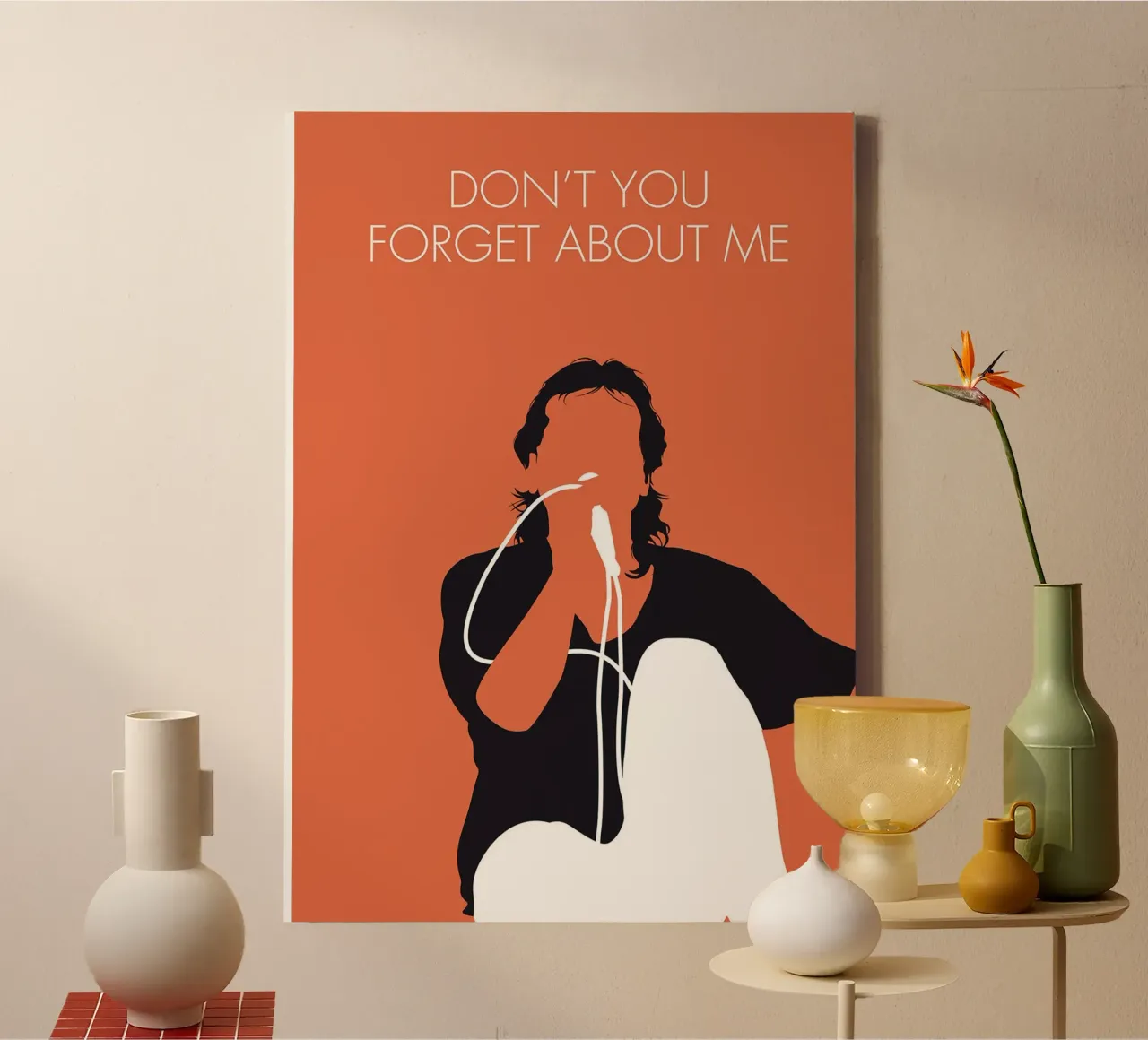 Simple Minds - Don't You Forget About Me by Chungkong lienzo con Marco flotante de jammie