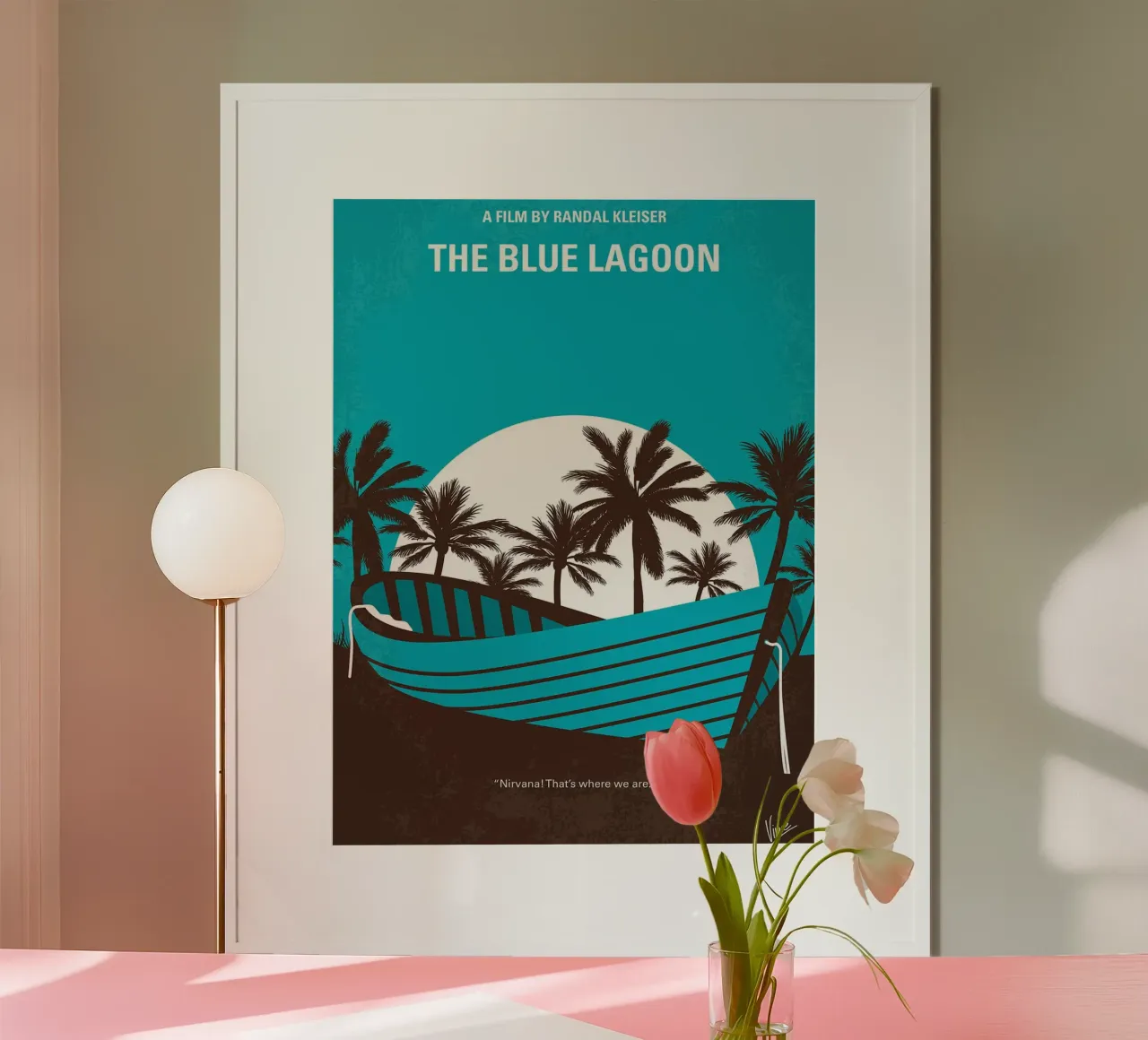 Die Blaue Lagune bei Chungkong Poster mit Kunststoffrahmen von jammie