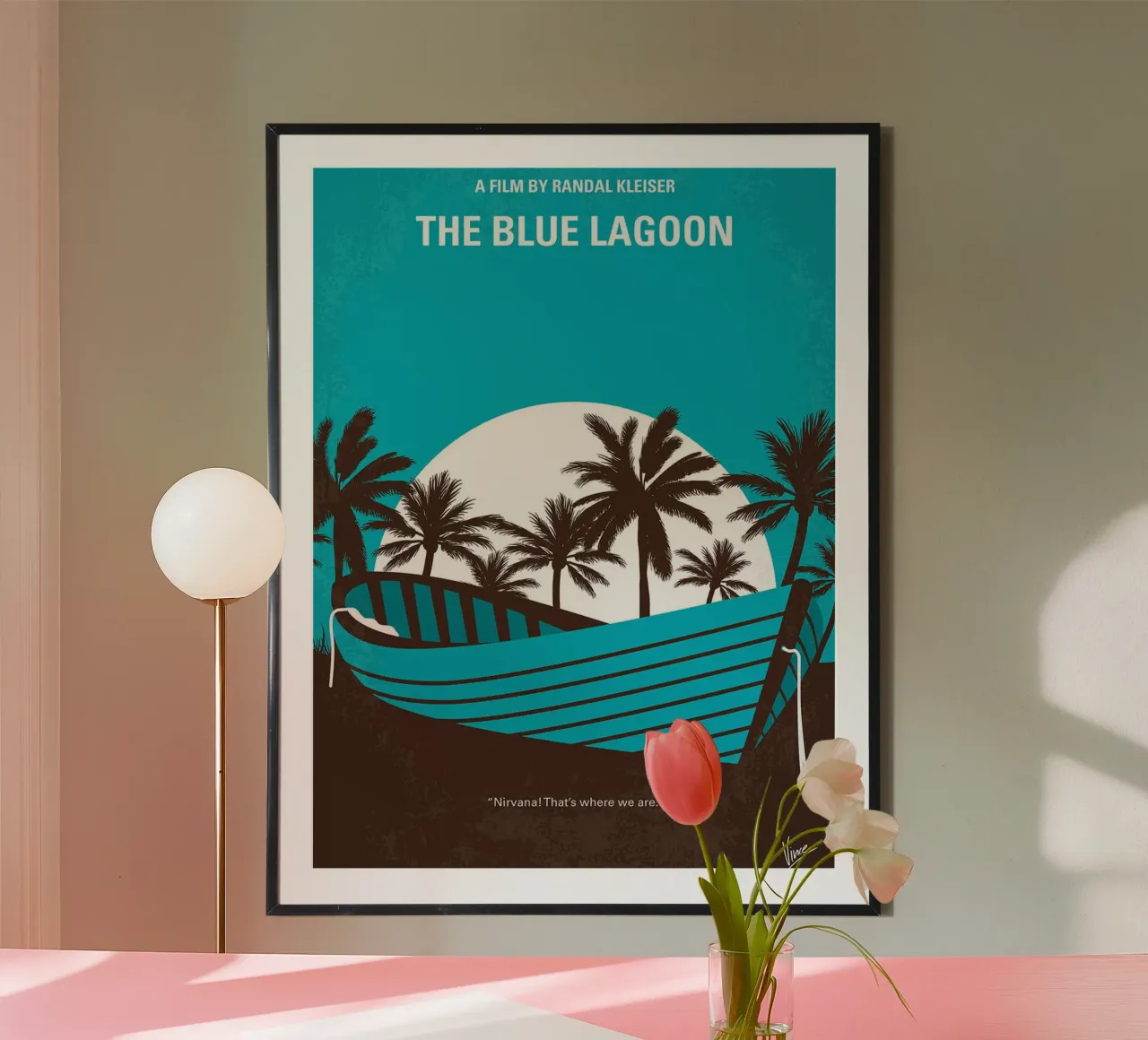 Die Blaue Lagune bei Chungkong Poster mit Kunststoffrahmen von jammie