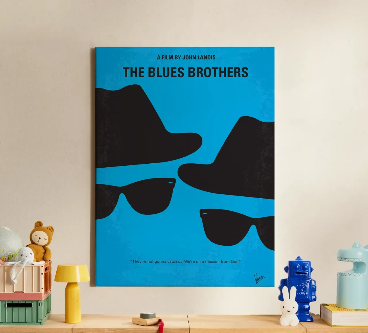 The Blues Brothers by Chungkong canvas with Floater frame by jammie