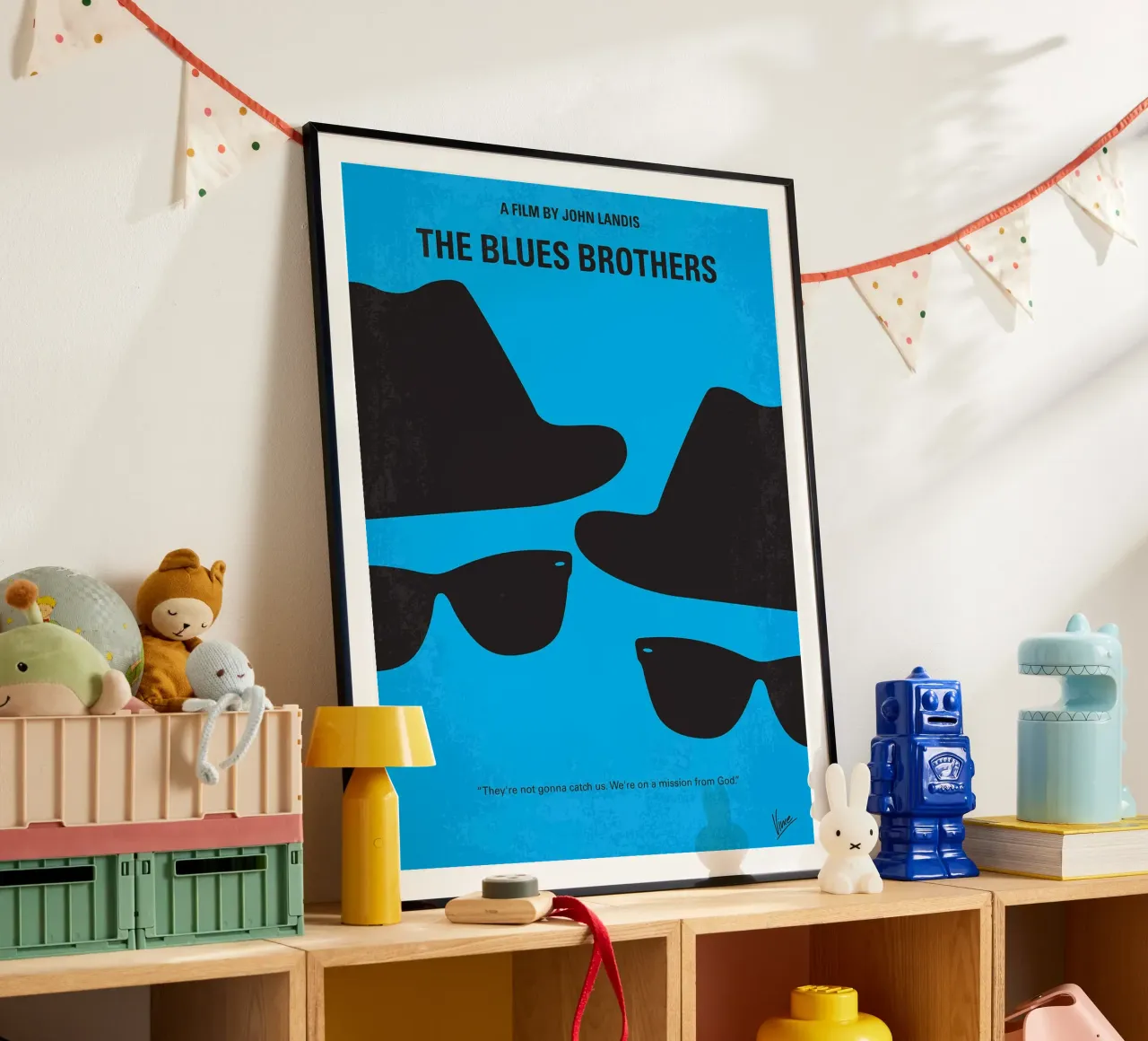 I fratelli Blues di Chungkong poster con telaio in alluminio da jammie