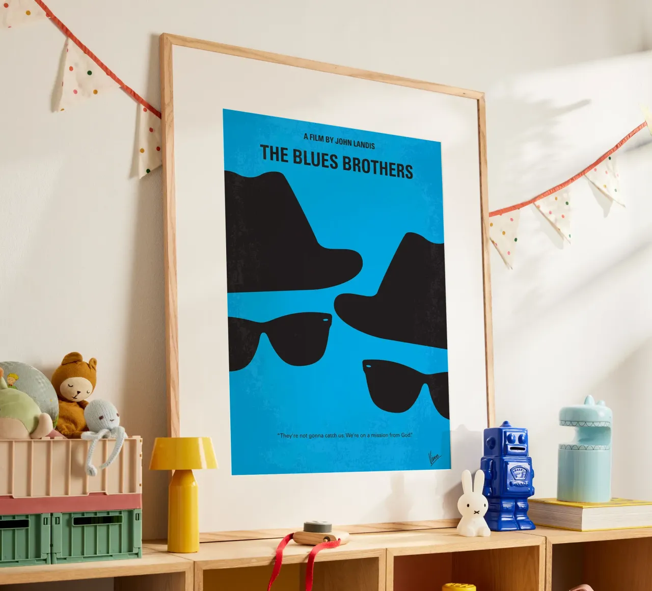 I fratelli Blues di Chungkong poster con telaio in alluminio da jammie