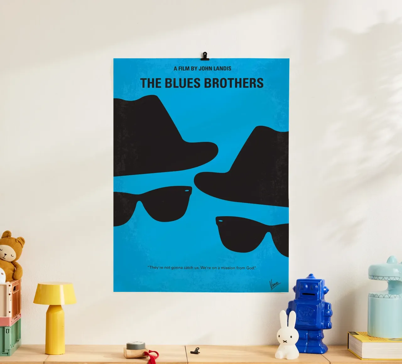 I fratelli Blues di Chungkong poster con telaio in alluminio da jammie