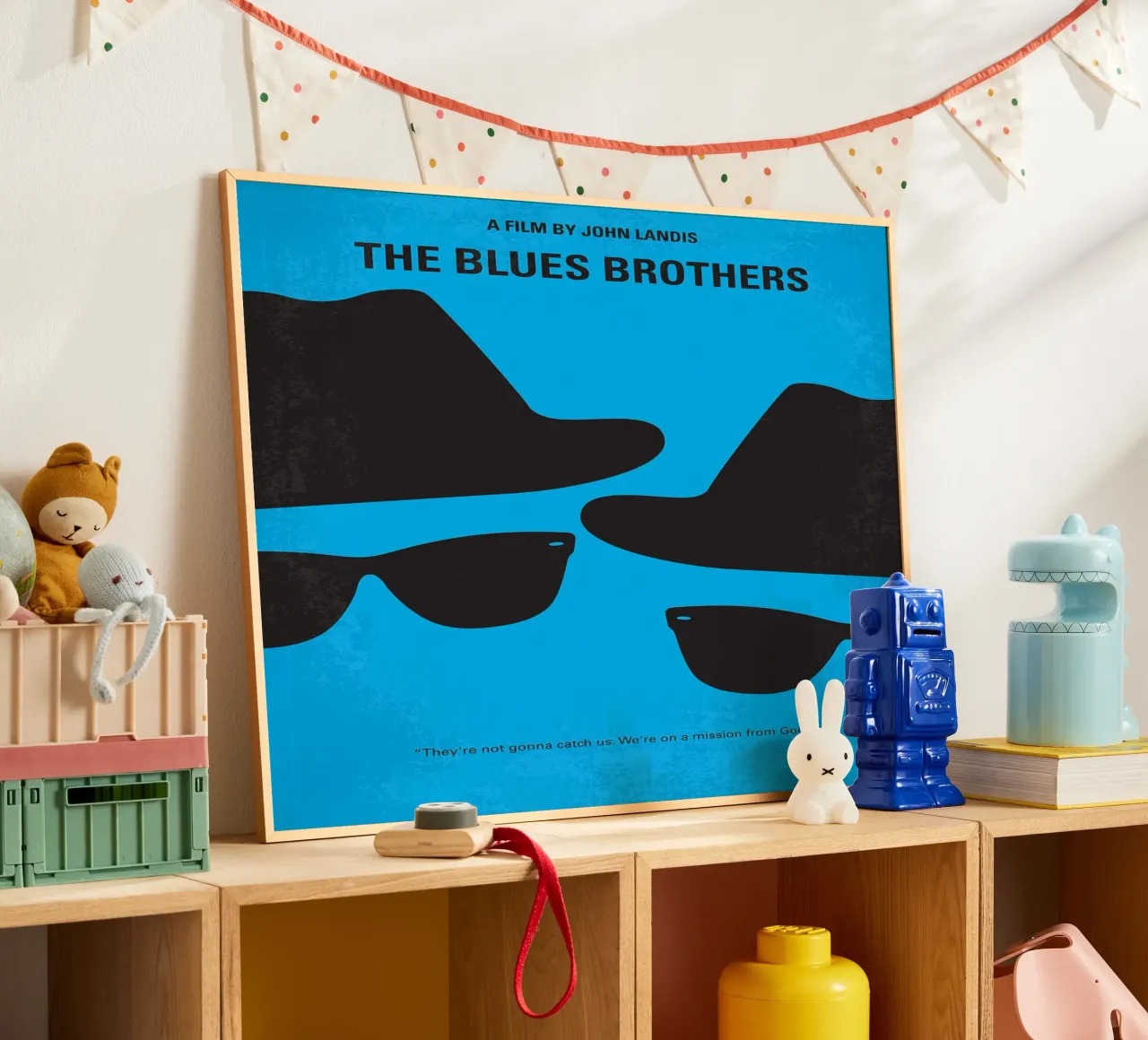 I fratelli Blues di Chungkong poster con telaio in alluminio da jammie