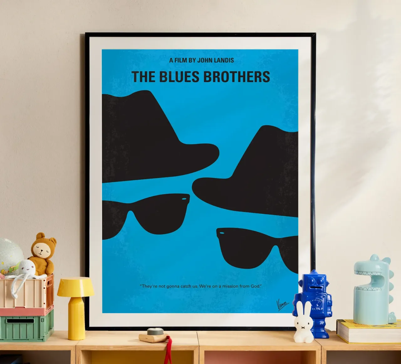 I fratelli Blues di Chungkong poster con telaio in alluminio da jammie