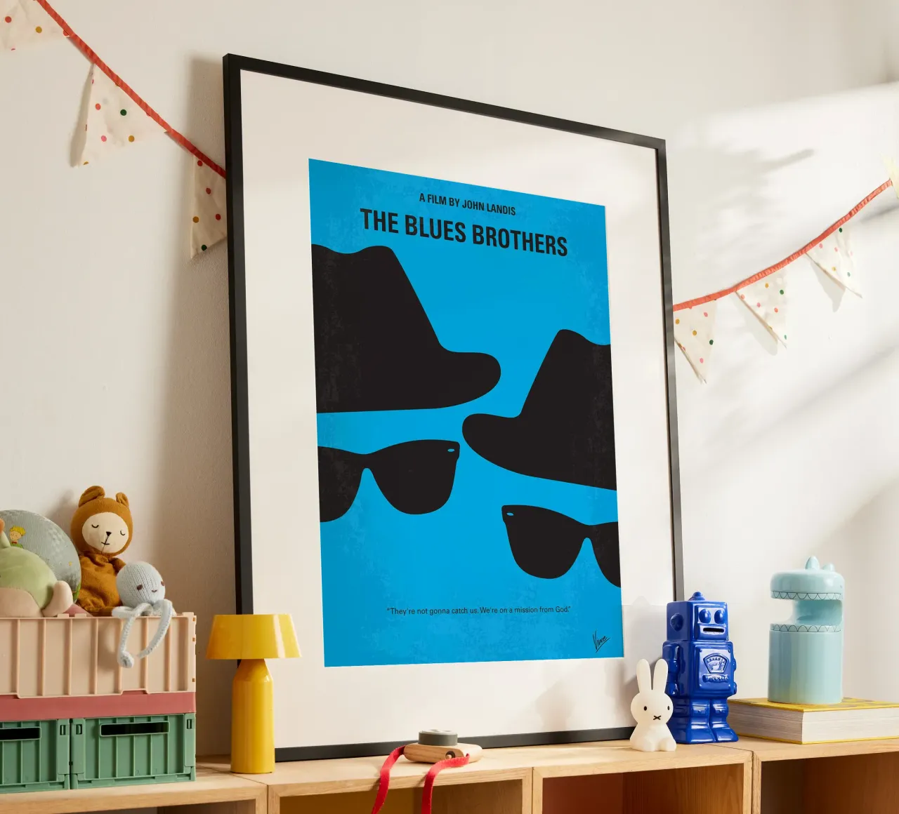 I fratelli Blues di Chungkong poster con telaio in alluminio da jammie