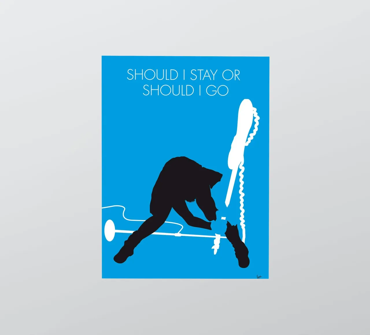 The Clash - Should I Stay Or Should I Go par Chungkong autocollant de jammie