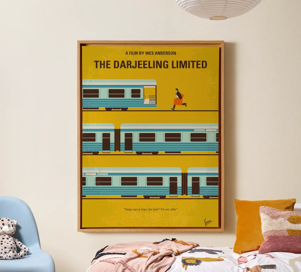 Der Darjeeling Limited von Chungkong Leinwand mit Schattenfugenrahmen von jammie