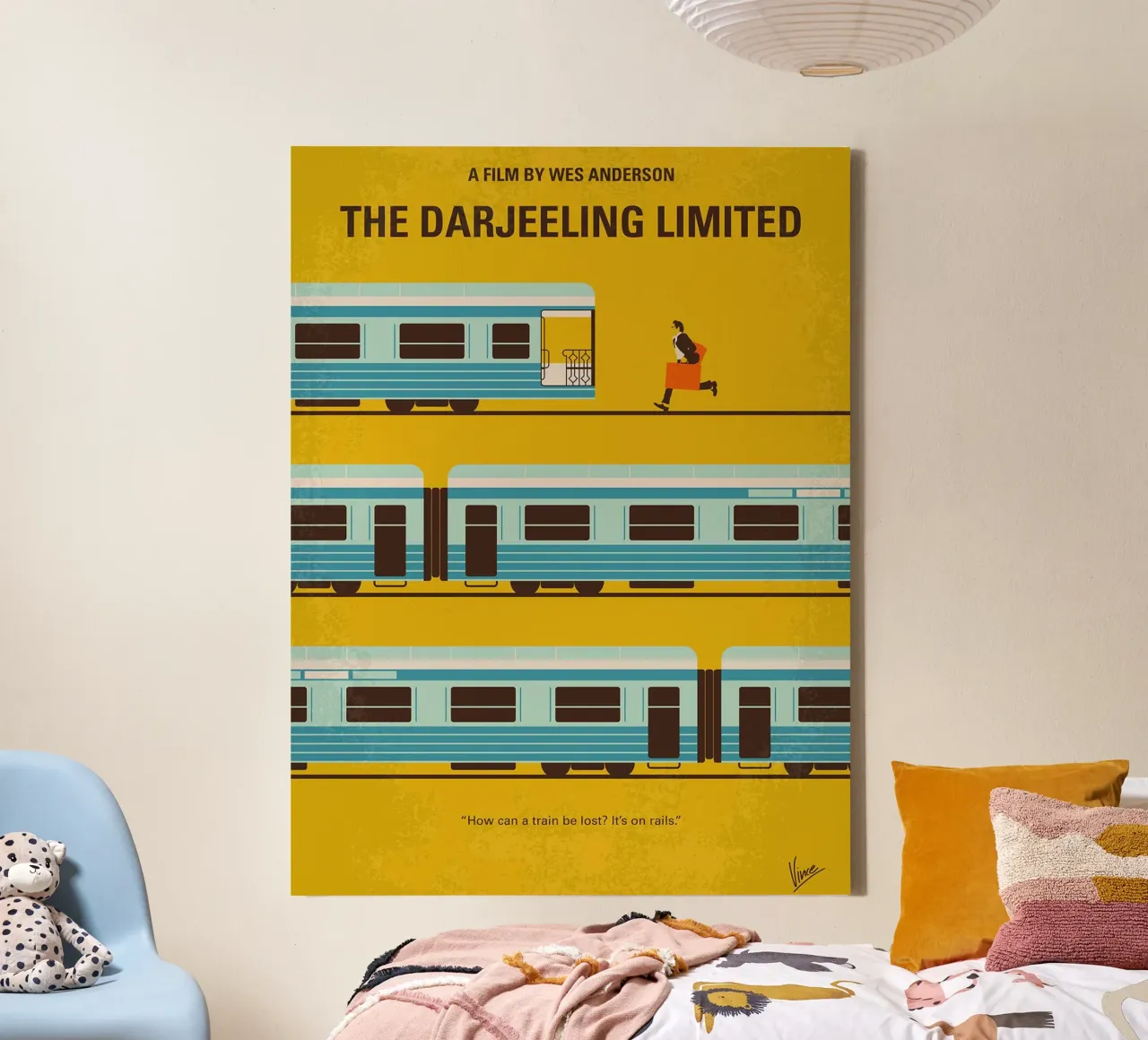 Der Darjeeling Limited von Chungkong Leinwand mit Schattenfugenrahmen von jammie