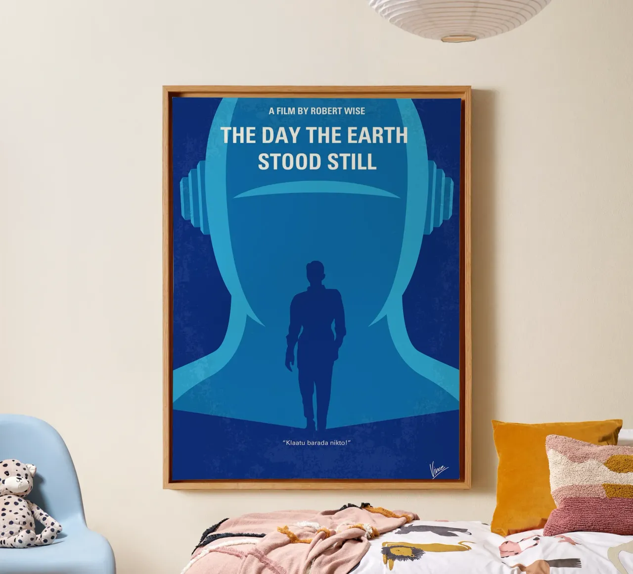 The Day The Earth Stood Still by Chungkong canvas with Floater frame by jammie