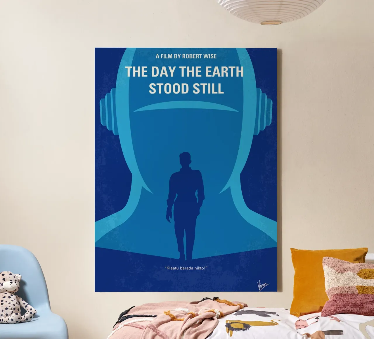 The Day The Earth Stood Still by Chungkong canvas with Floater frame by jammie