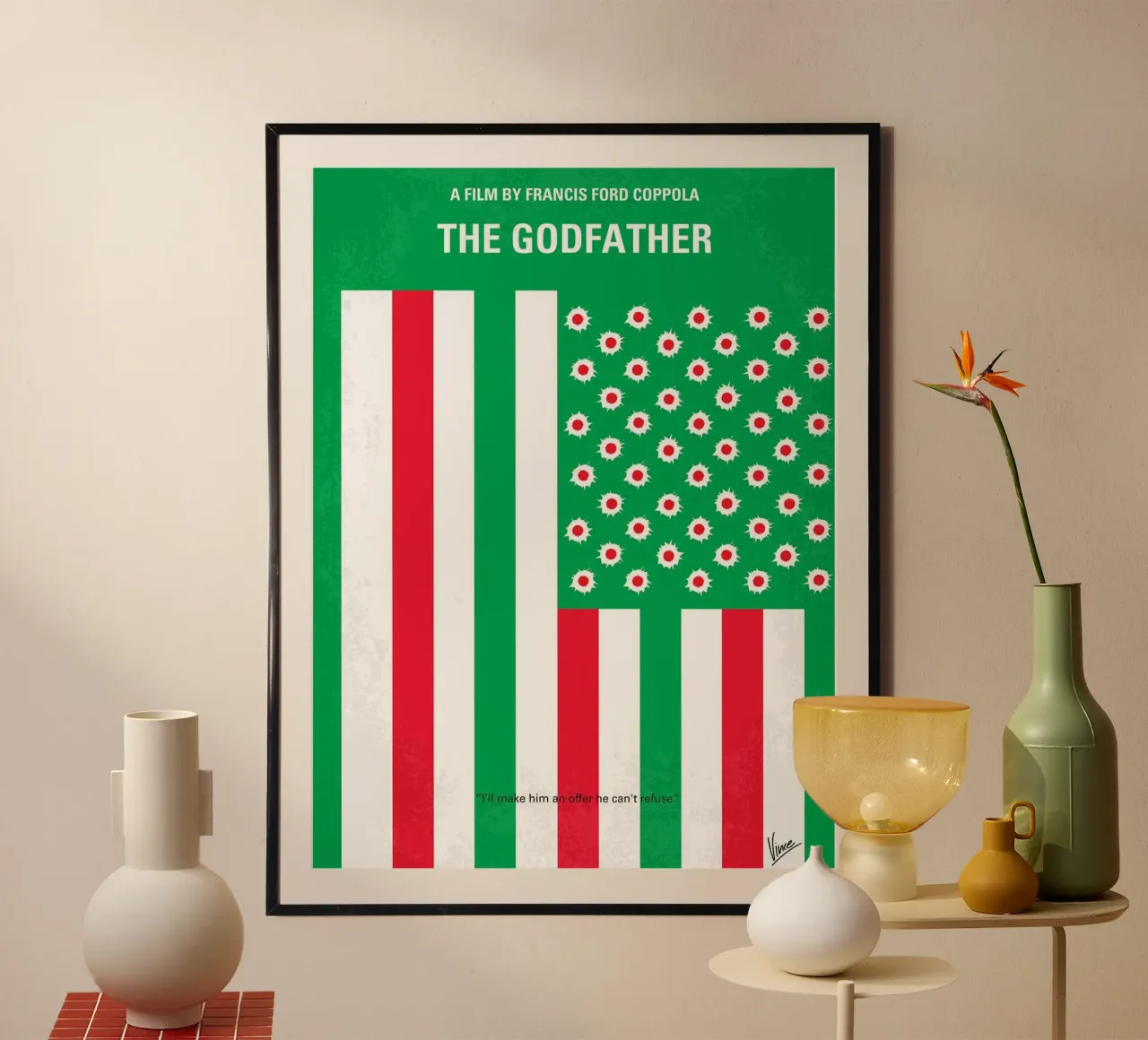 Il Padrino di Chungkong l poster con telaio in plastica da jammie