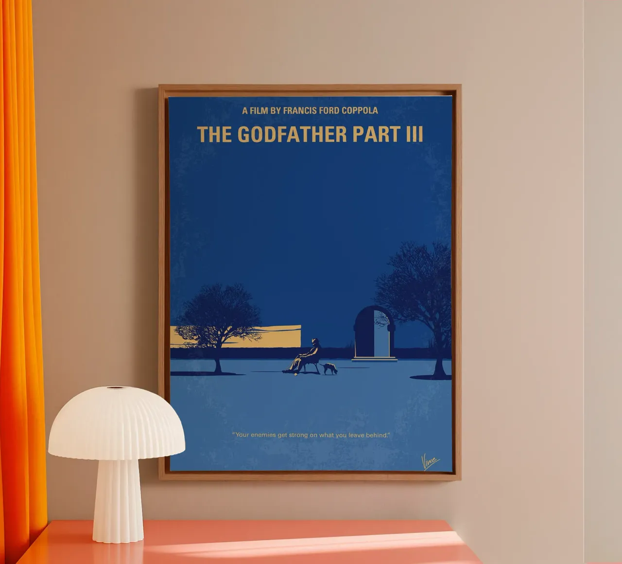 The Godfather Deel III door Chungkong canvas met Baklijst van jammie