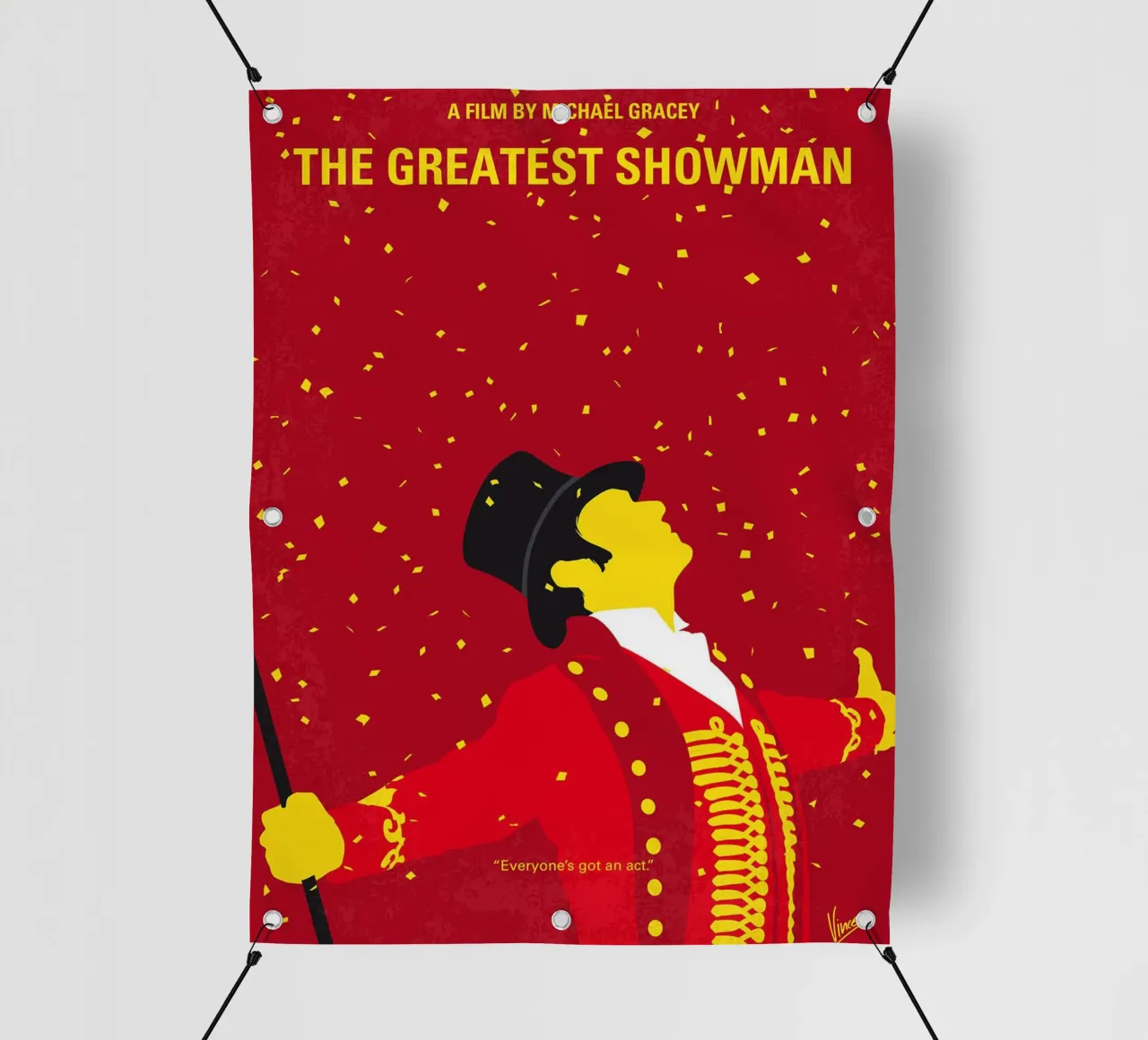 Il più grande spettacolo (The Greatest Showman) di Chungkong telo in pvc da jammie