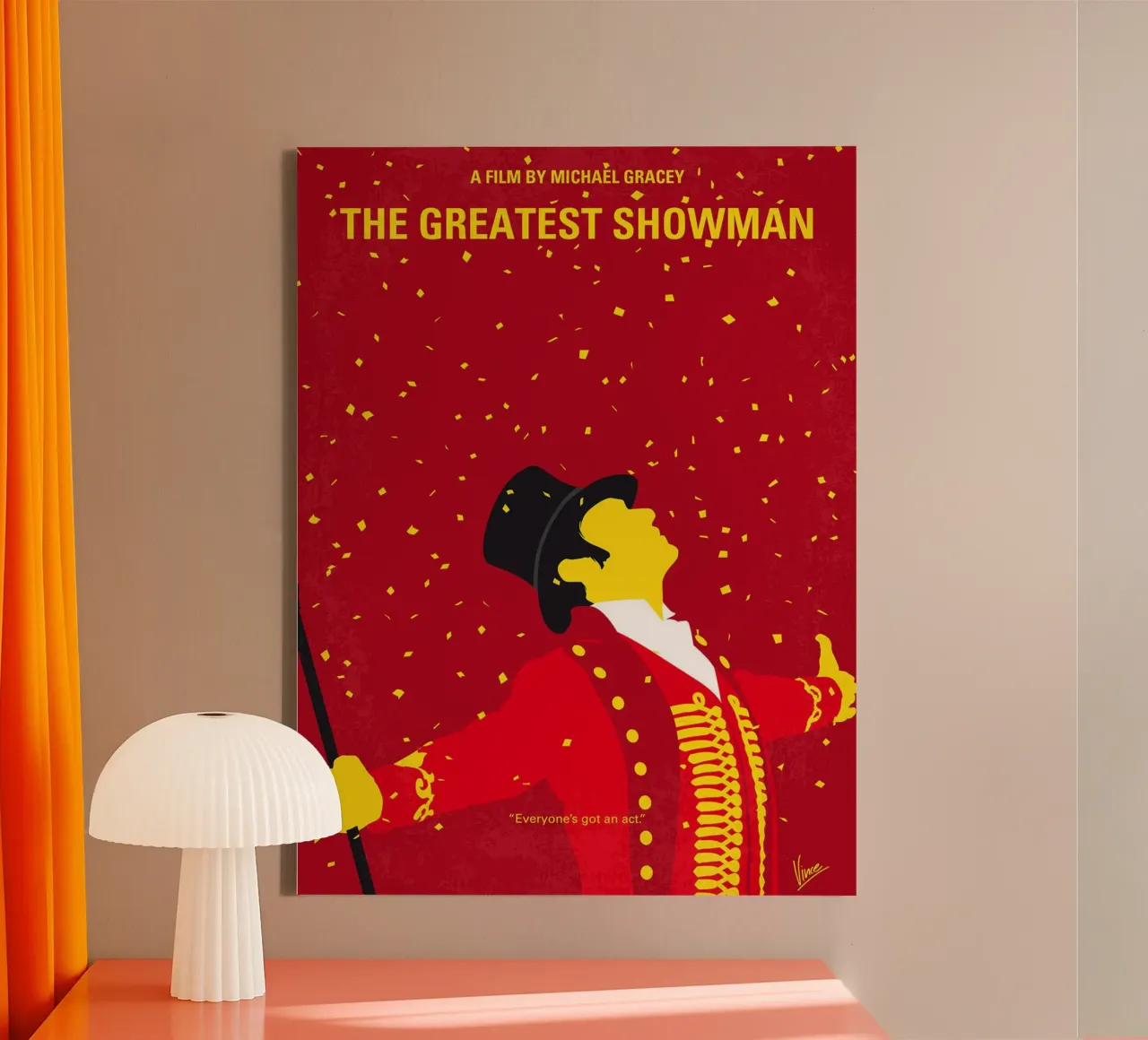 The Greatest Showman von Chungkong Leinwand mit Schattenfugenrahmen von jammie