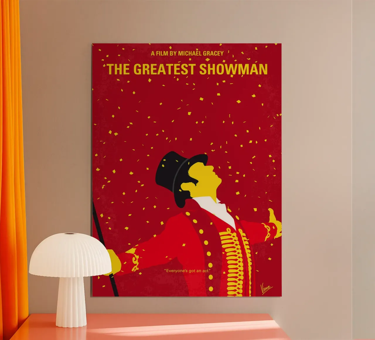 Il più grande spettacolo (The Greatest Showman) di Chungkong poster con telaio in alluminio da jammie