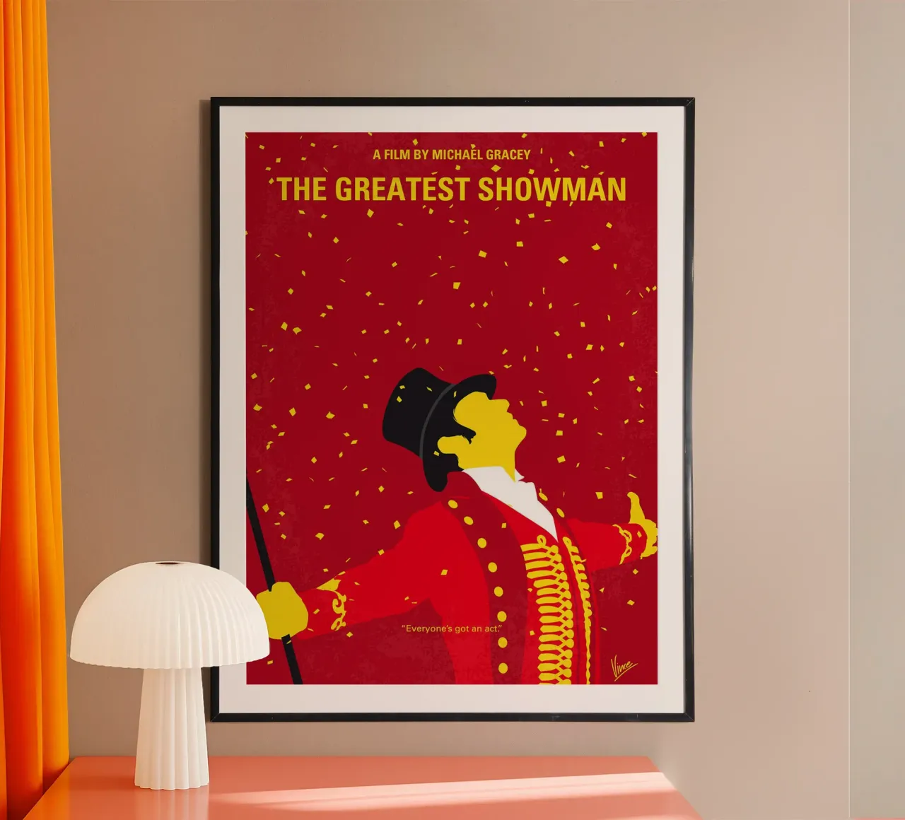Il più grande spettacolo (The Greatest Showman) di Chungkong poster con telaio in alluminio da jammie