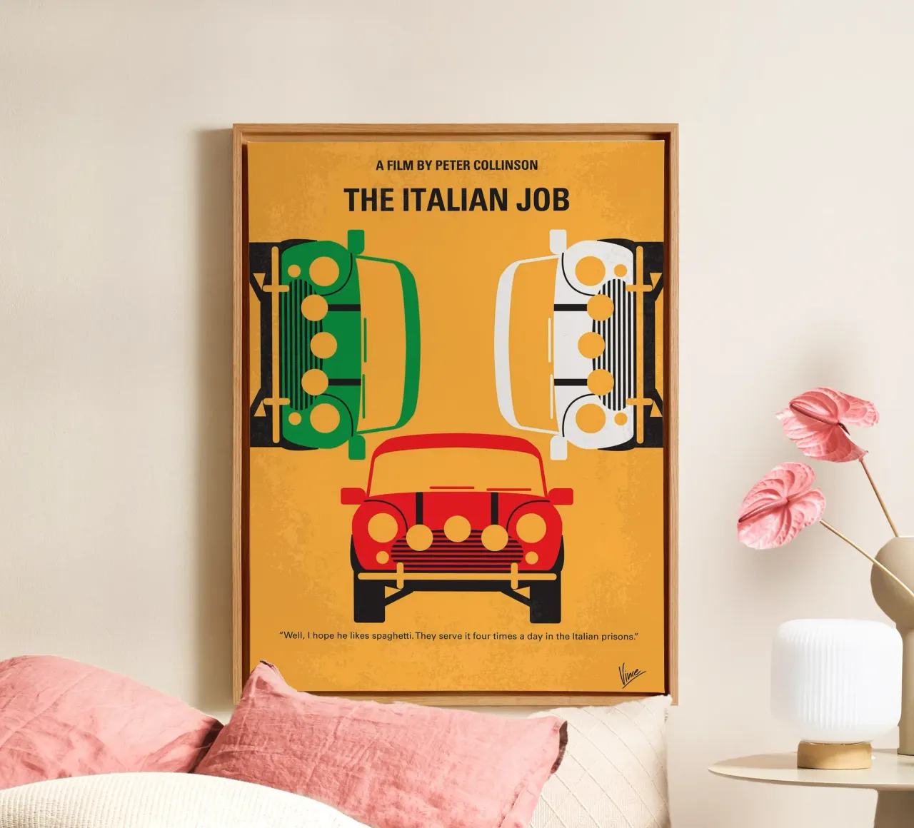 The Italian Job by Chungkong canvas with Floater frame by jammie