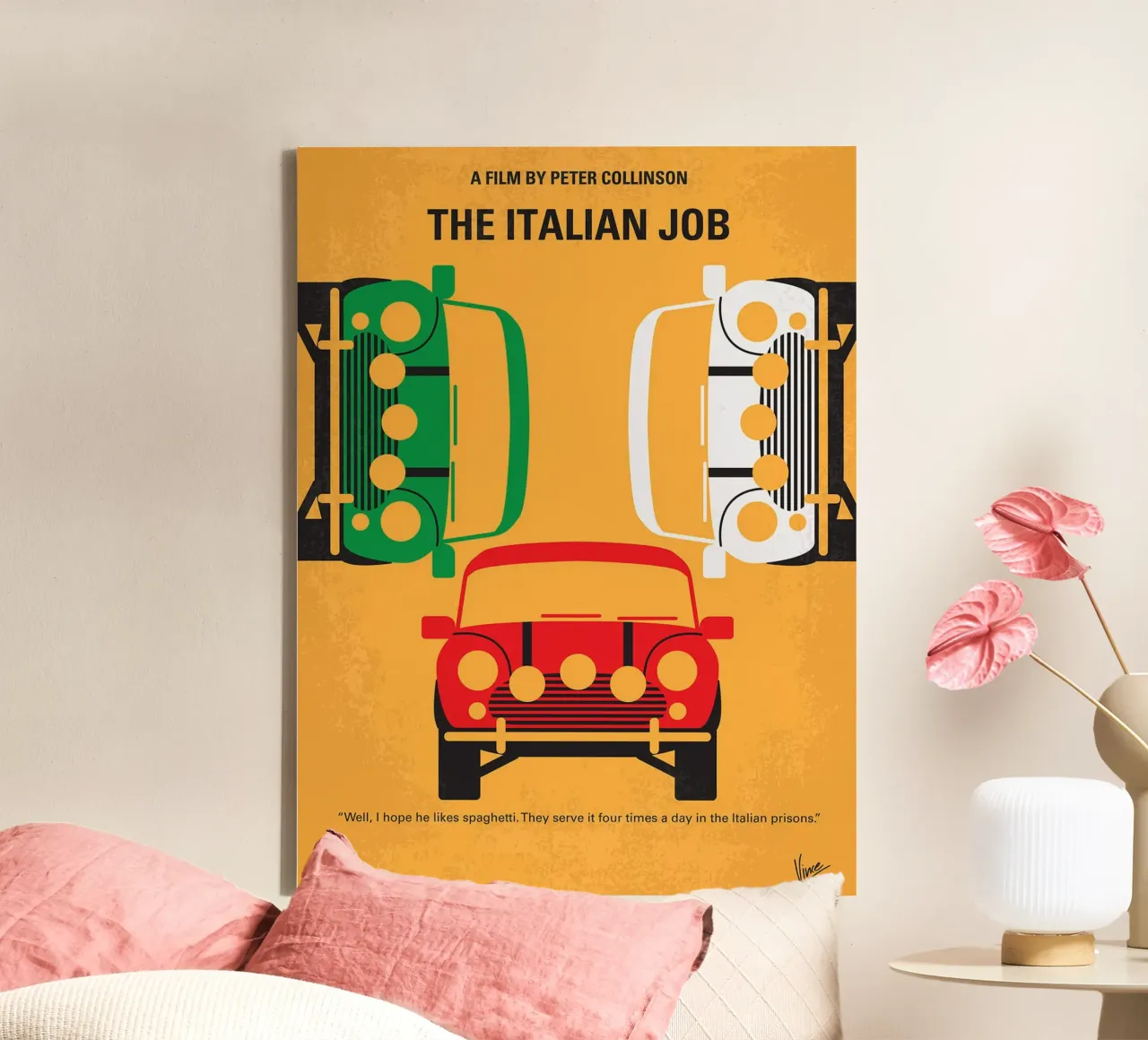 The Italian Job by Chungkong canvas with Floater frame by jammie