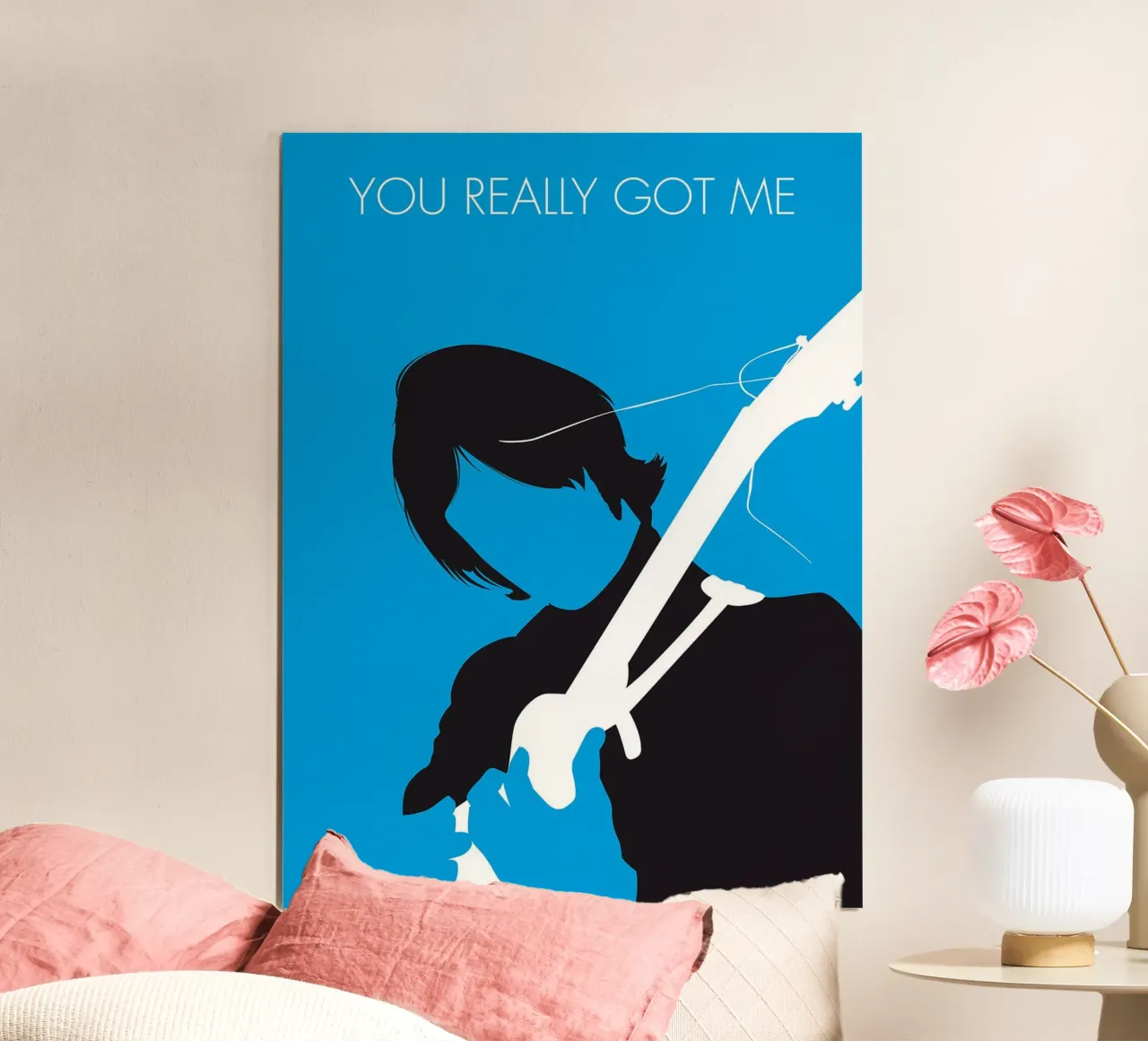 The Kinks - You Really Got Me di Chungkong poster con telaio in alluminio da jammie