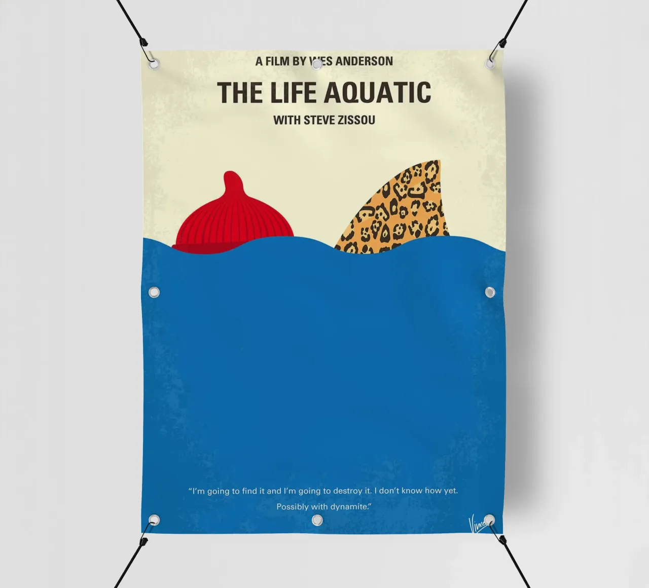 La vita acquatica con Steve Zissou di Chungkong telo in pvc da jammie