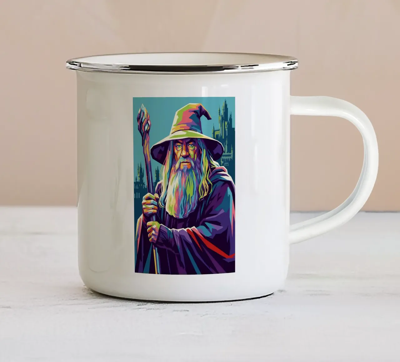 Gandalf - Il Signore degli Anelli tazza in smalto da Hantamrata