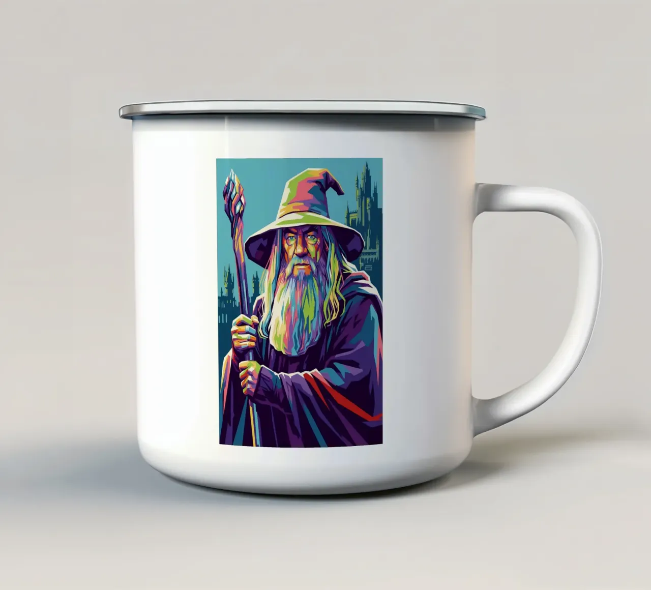 Gandalf - Il Signore degli Anelli tazza in smalto da Hantamrata