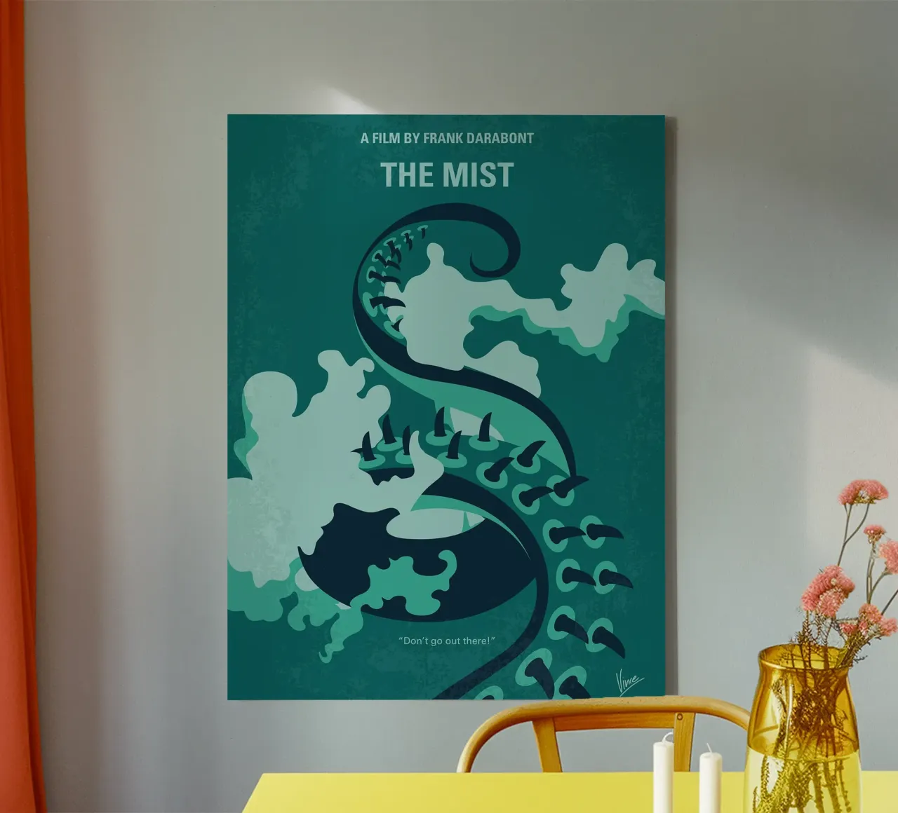 De mist door Chungkong canvas met Baklijst van jammie