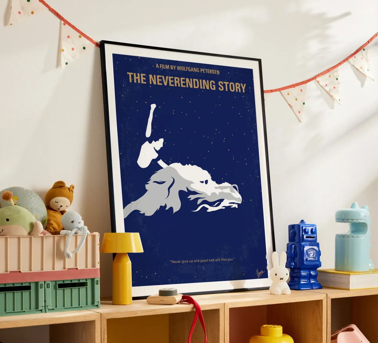 La storia infinita di Chungkong poster con telaio in legno da jammie