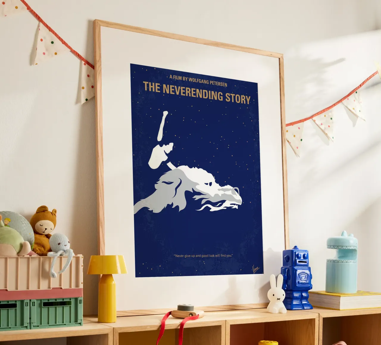 La storia infinita di Chungkong poster con telaio in legno da jammie