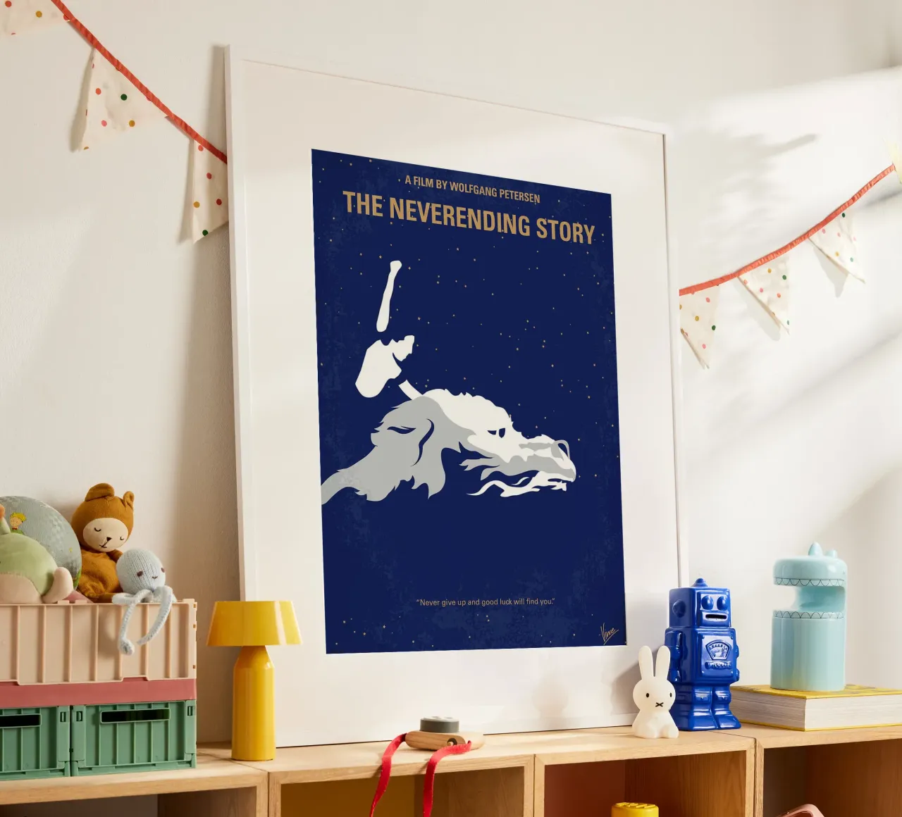 La storia infinita di Chungkong poster con telaio in legno da jammie