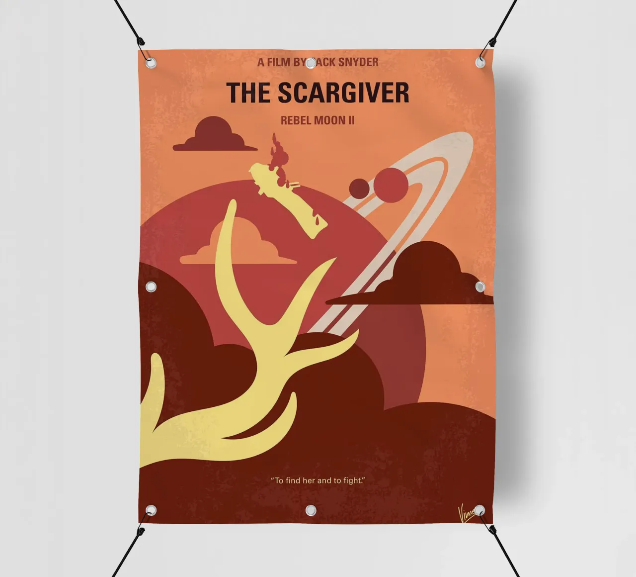 Lo Scargiver - Luna ribelle II di Chungkong telo in pvc da jammie