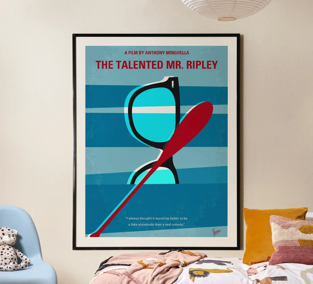Il talento di Mr. Ripley di Chungkong poster con telaio in plastica da jammie