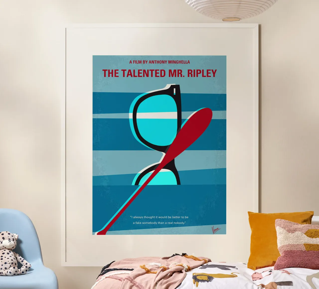 Il talento di Mr. Ripley di Chungkong poster con telaio in plastica da jammie