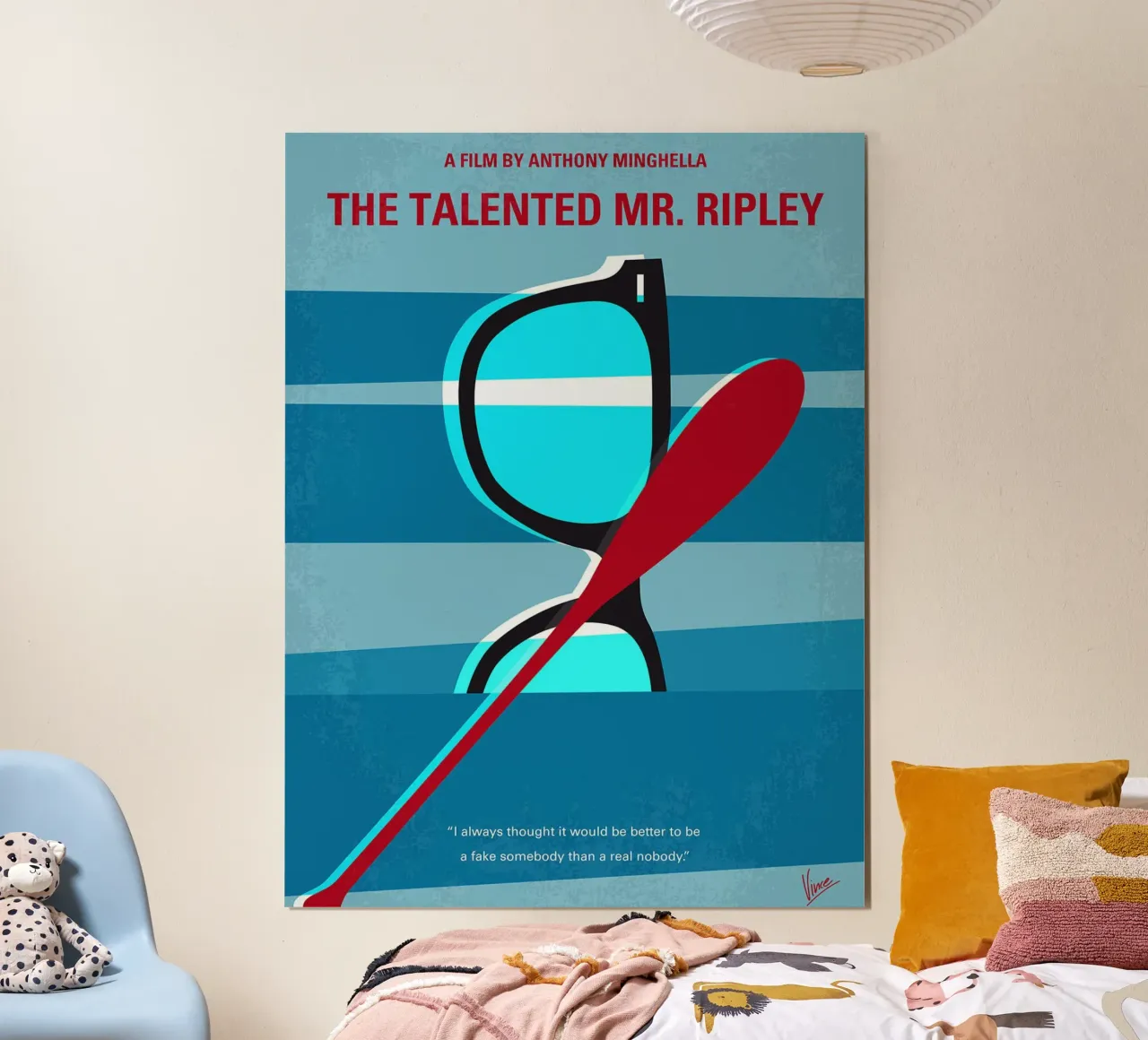 Il talento di Mr. Ripley di Chungkong poster con telaio in plastica da jammie