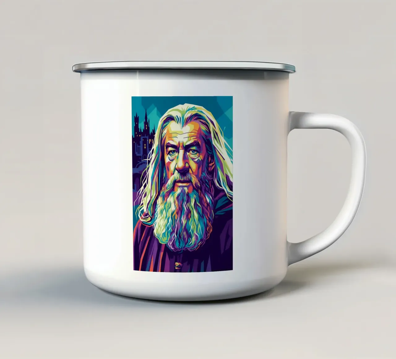 Gandalf - Il Signore degli Anelli tazza in smalto da Hantamrata