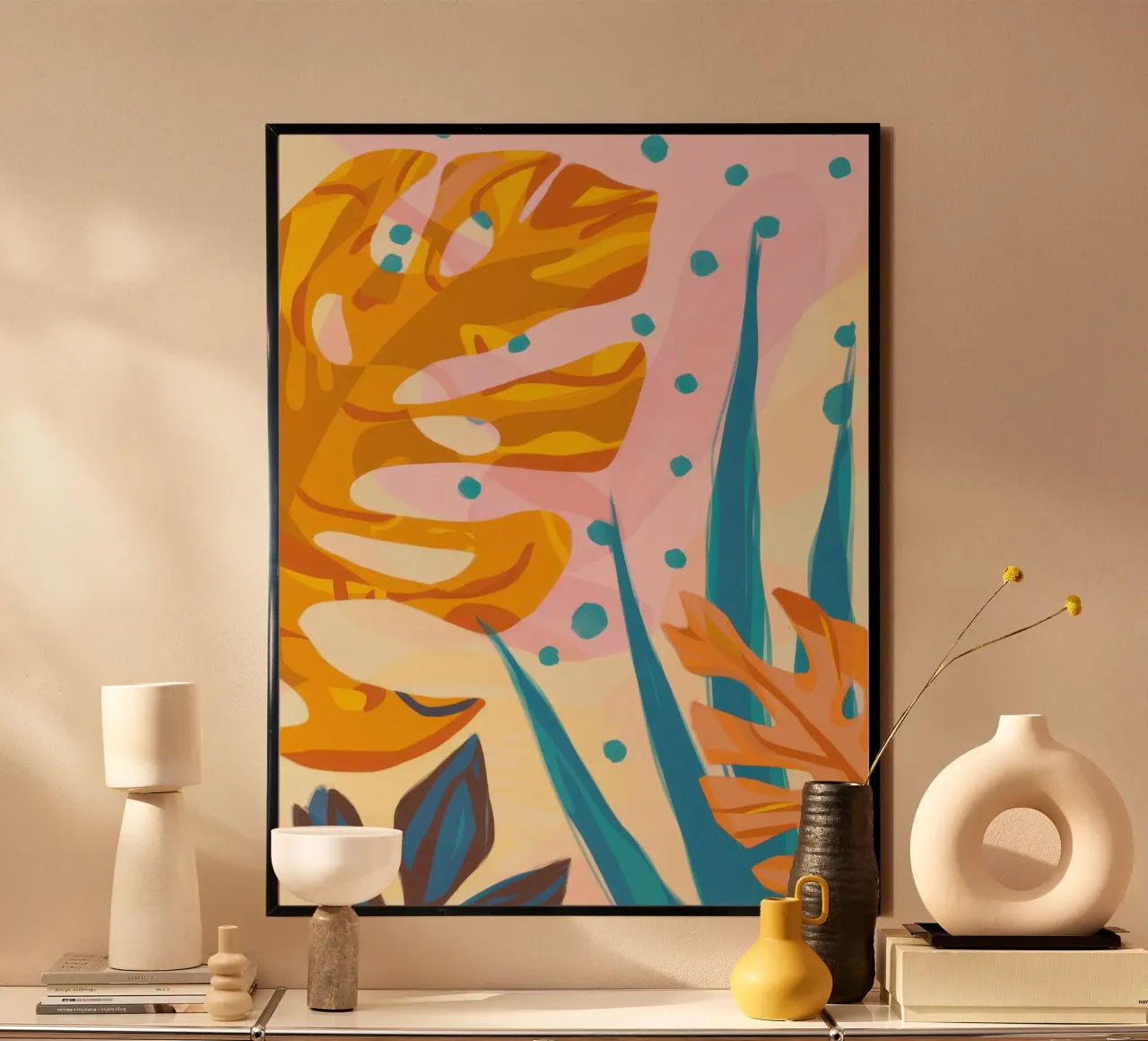 Sonnengeküsster Botanischer Pop Poster von Orchid Patina