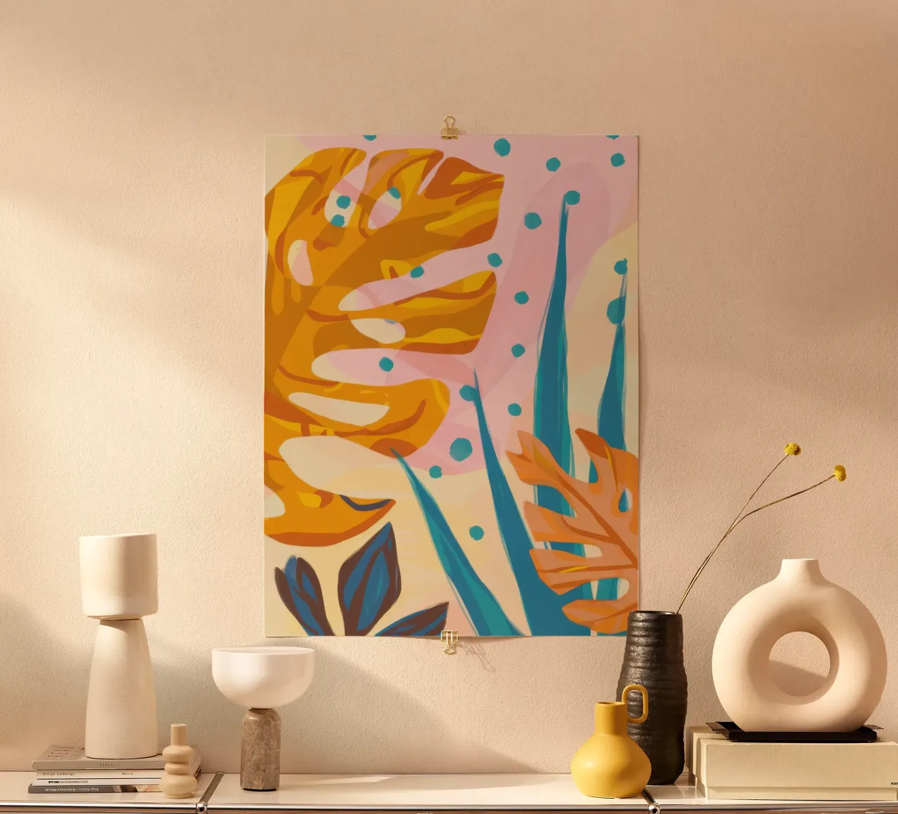Sonnengeküsster Botanischer Pop Poster von Orchid Patina