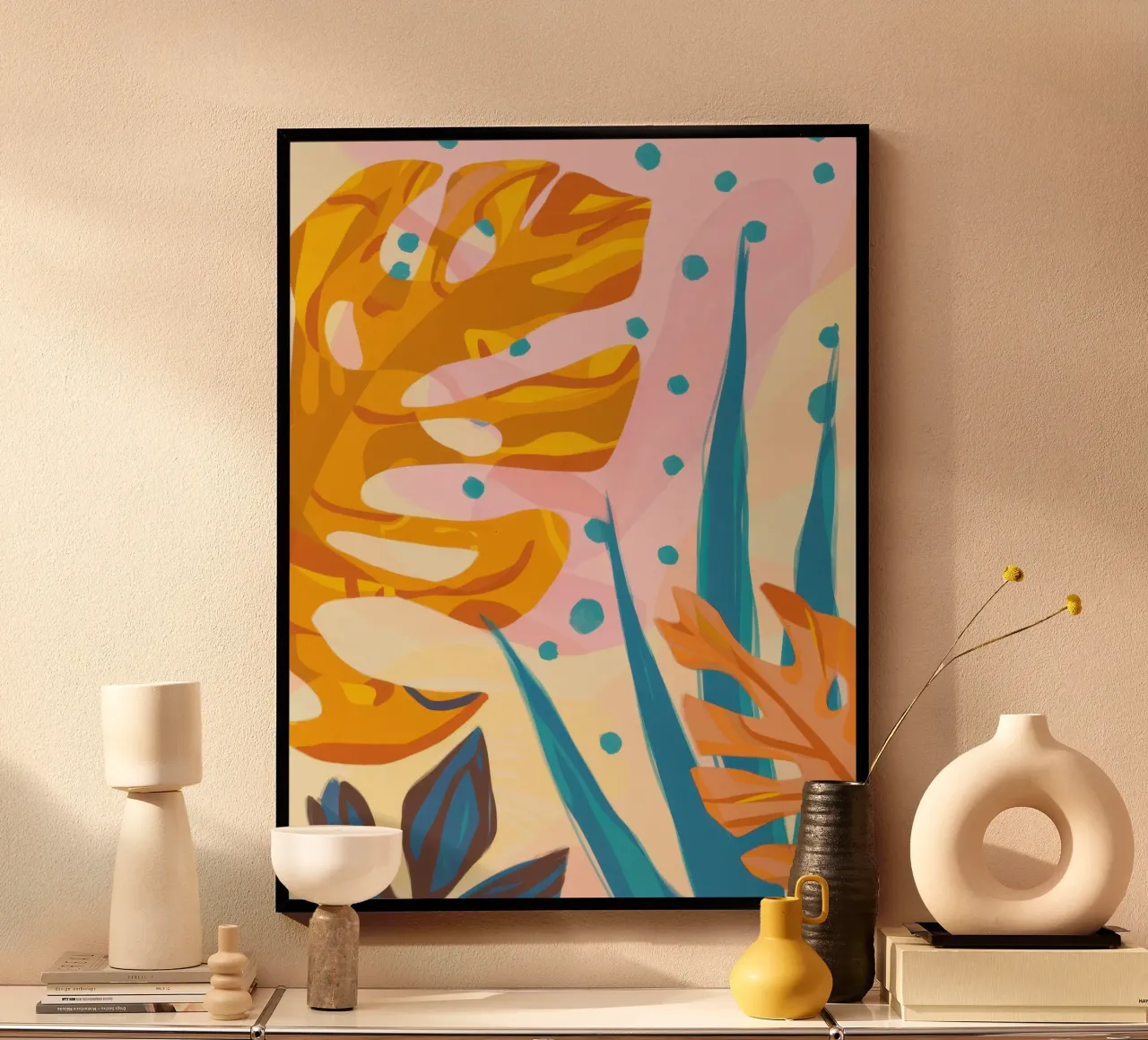 Sonnengeküsster Botanischer Pop Poster von Orchid Patina
