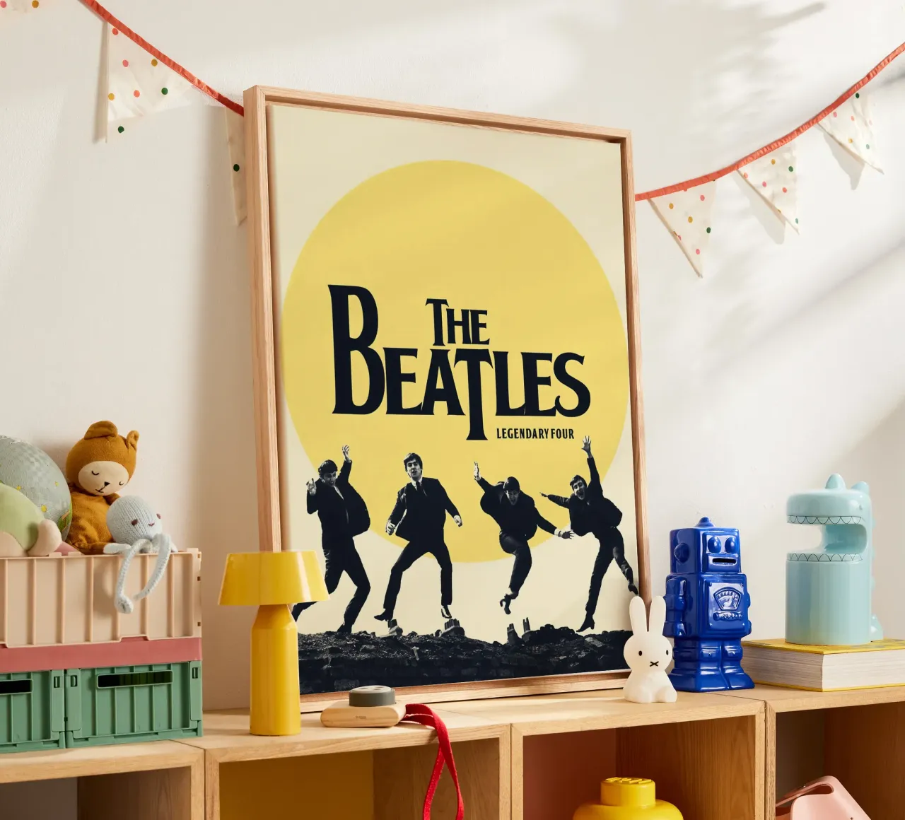 The Beatles tela con Cornice a cassetta da Dumery Art