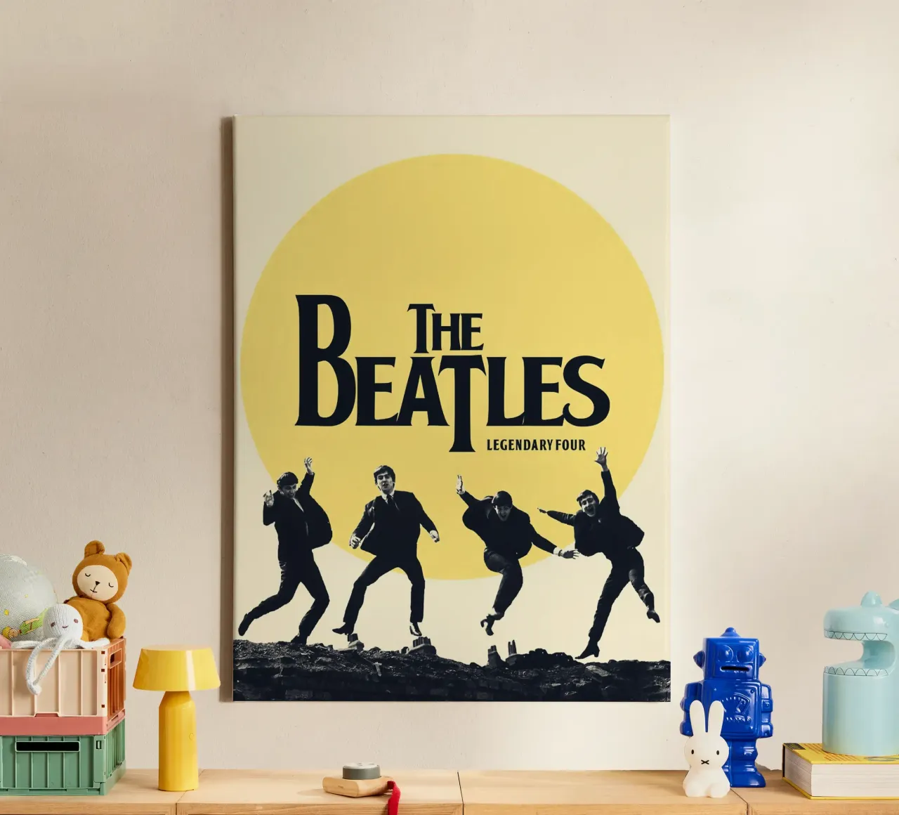 The Beatles tela con Cornice a cassetta da Dumery Art