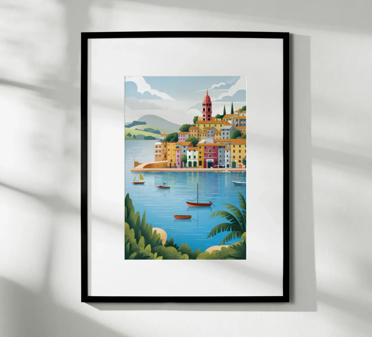 Tonalità del porto tranquillo poster da Orchid Patina