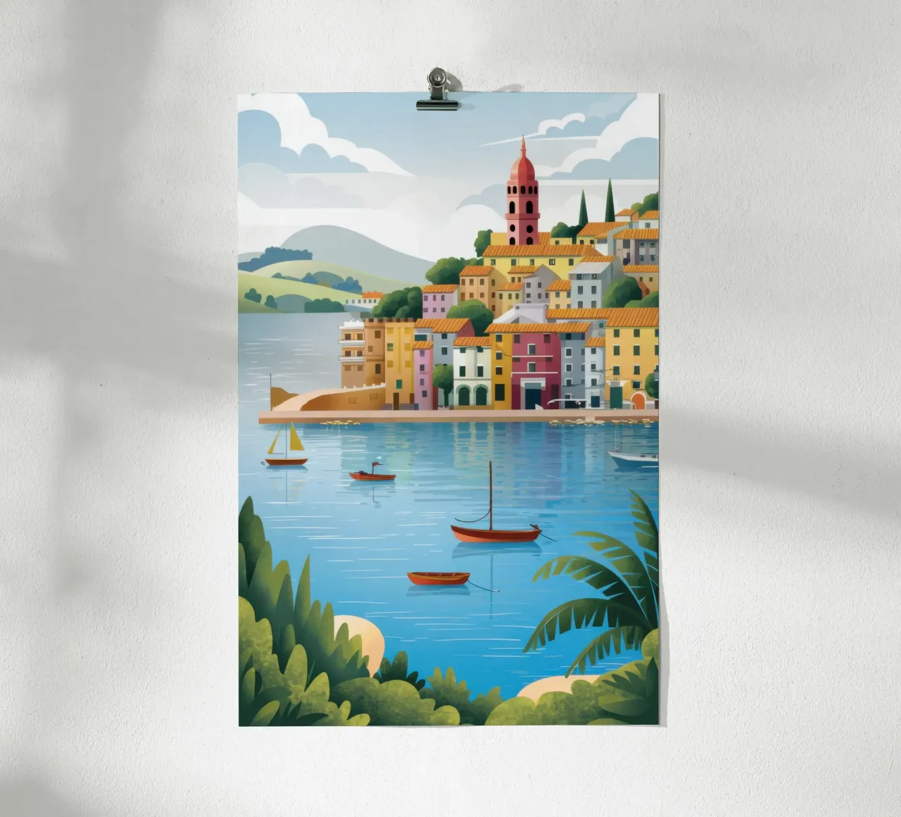 Tonalità del porto tranquillo poster da Orchid Patina