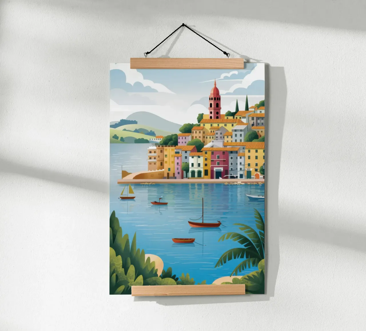 Tonalità del porto tranquillo poster da Orchid Patina