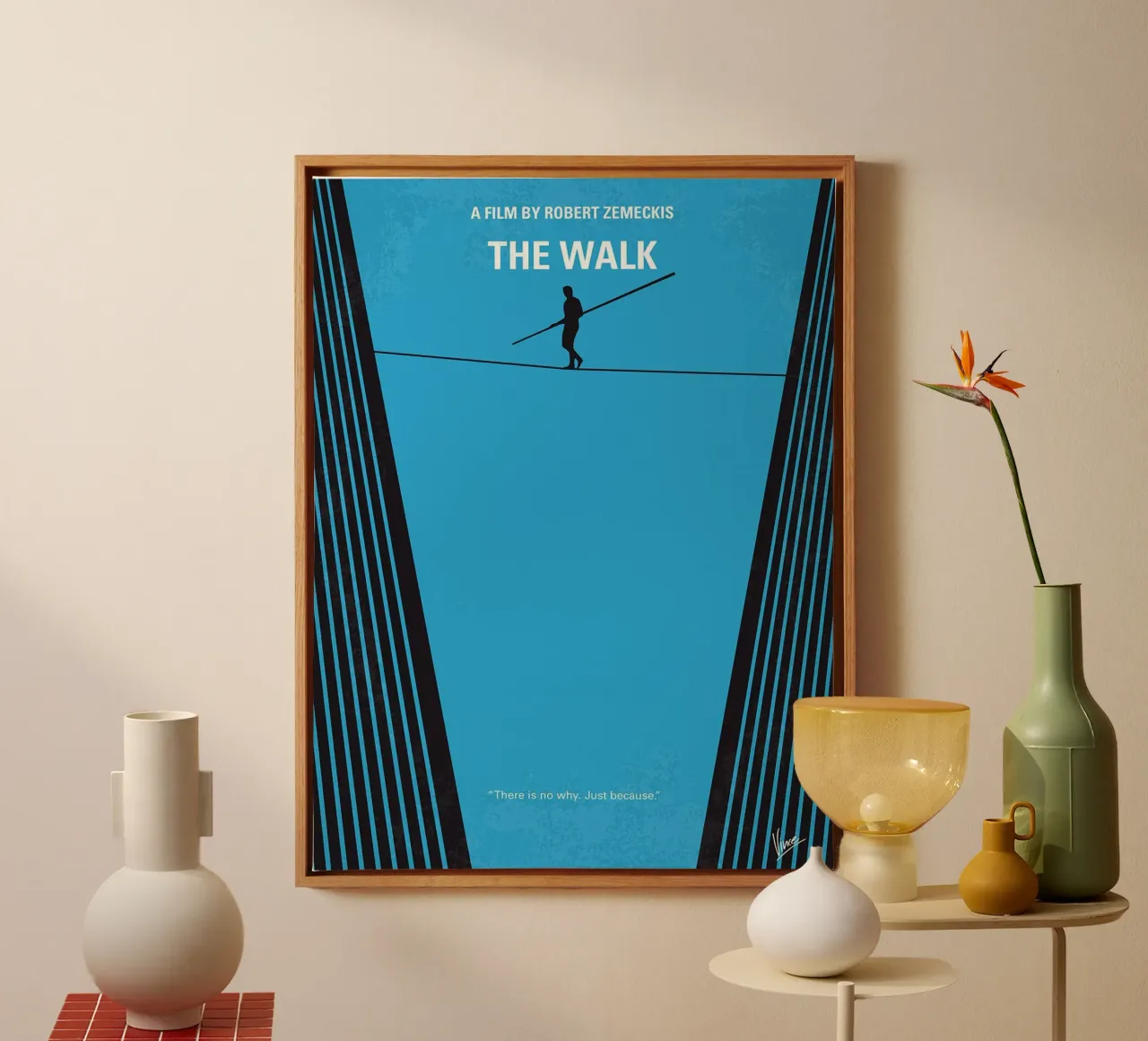 The Walk by Chungkong canvas with Floater frame by jammie