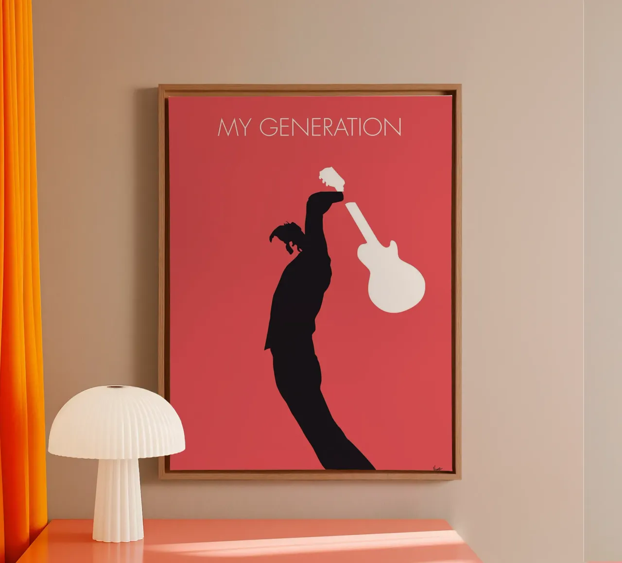 The Who, Meine Generation von Chungkong Leinwand mit Schattenfugenrahmen von jammie